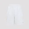 Acne Studios Checkered Bermuda Shorts With Logo In Multi