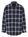 Acne Studios Checked Pattern Button-down Shirt In Blue