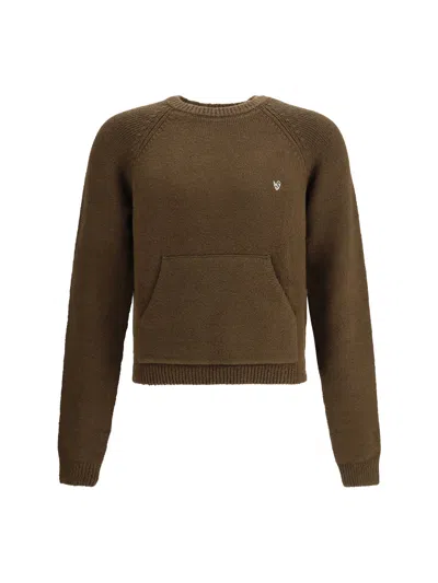 Acne Studios Men Cotton Sweater In Brown