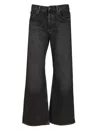 Acne Studios Men Deep Black Jeans In Black
