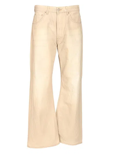 Acne Studios Men Denim Jeans In Neutral