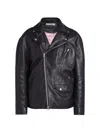 Acne Studios Black Lamb Leather Jacket In Black