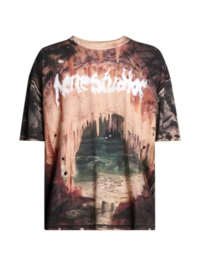 ACNE STUDIOS MEN'S ERESA CAVE COTTON OVERSIZED T-SHIRT
