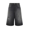 Acne Studios Men's Essential Cotton Bermudas - Ss26 In Black