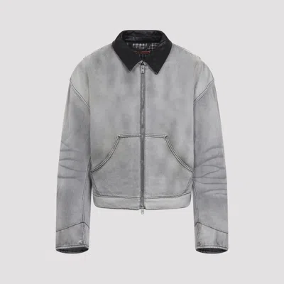 Acne Studios Men's Essential Cotton Jacket In Gray