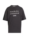 Acne Studios Men's Exford U 1996 Logo T-shirt In Black