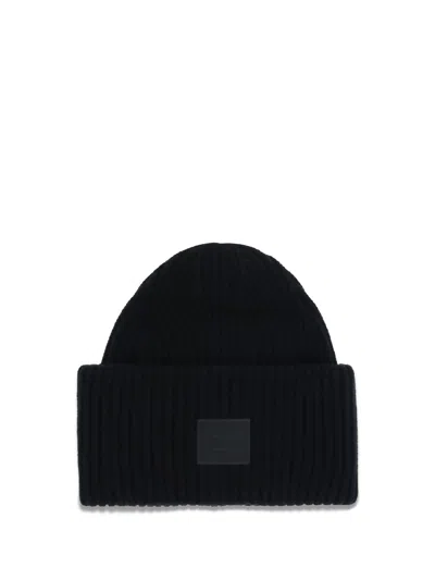 ACNE STUDIOS ACNE STUDIOS MEN FACE LOGO BEANIE HAT