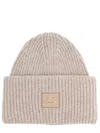 Acne Studios "face" Logo Cap In Neutral