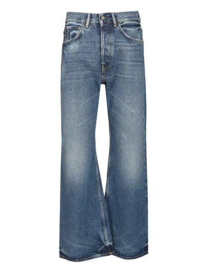 Acne Studios Men Five-pocket Organic Cotton Jeans In Blue