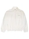 Acne Studios Logo Zip-up Jacket In Neutral