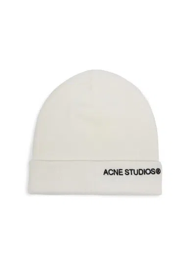 Acne Studios Men's Kinau Wool Beanie In Metallic