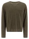 Acne Studios Men Cashmere Crewneck Sweater In Green