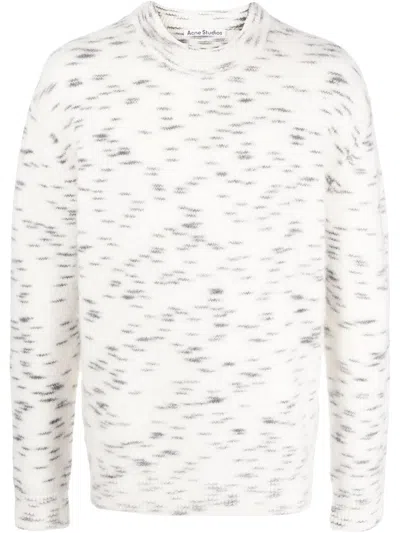 Acne Studios Men's Knitwear Sweater In Offwhite