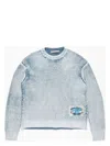 Acne Studios Crew Neck Jumper In Dnmbluewht