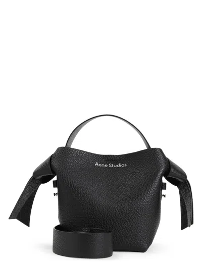 Acne Studios Men's Leather Handbag In Black