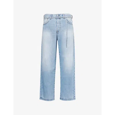 Acne Studios Mens Light Blue 1991 Wide-leg Relaxed-fit Jeans