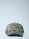 Acne Studios Carliy Trafalgar Embroidered Back Logo Adjustable Baseball Cap In Gray