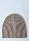 Acne Studios Men Logo Motif Beanie Hat In Gray