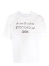 Acne Studios Men's Logo Tshirt Relaxed Fit In Dustywhite