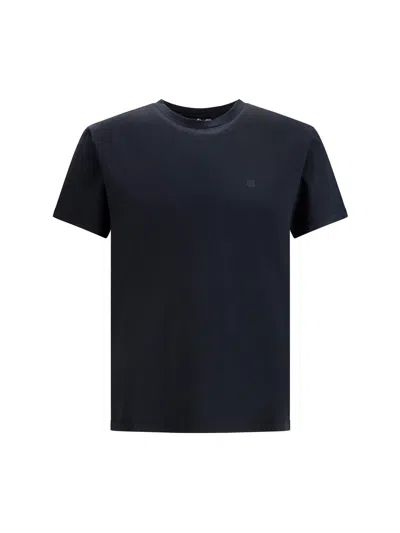 Acne Studios Men Logoed T-shirt In Black