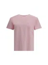 Acne Studios Men Logoed T-shirt In Pink