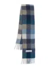 Acne Studios Men's Main Vally Checkered Fringe Scarf
