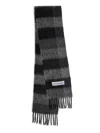 Acne Studios Men's Main Vally Checkered Fringe Scarf
