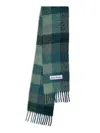 Acne Studios Men's Main Vally Checkered Fringe Scarf
