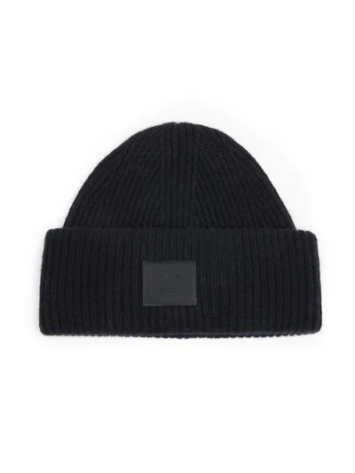Acne Studios Men's Pana Rib-knit Beanie In Black