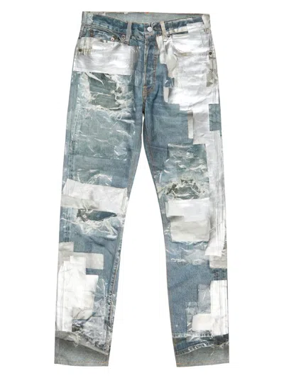 Acne Studios Men's Pentyone M Tlo Tape Jeans In Blue