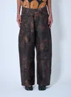 Acne Studios Men Printed 2023 Jeans In Brown