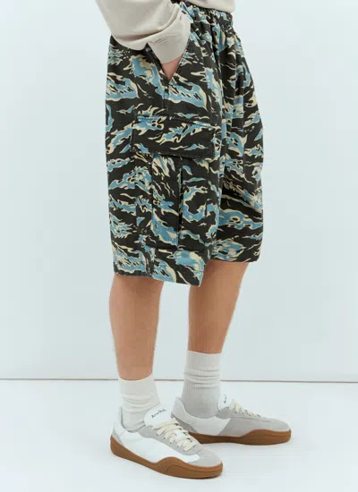 ACNE STUDIOS ACNE STUDIOS MEN PRINTED RIPSTOP SHORTS