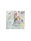 Acne Studios Patchwork Pearl Scarf In White