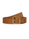Acne Studios Men's Reversible Suede Belt In Multi