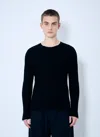 Acne Studios Men Rib Cotton Sweater In Black