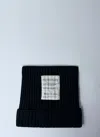 Acne Studios Men Ribbed Square Beanie In Black