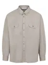 Acne Studios Shirt With Pockets In Beige