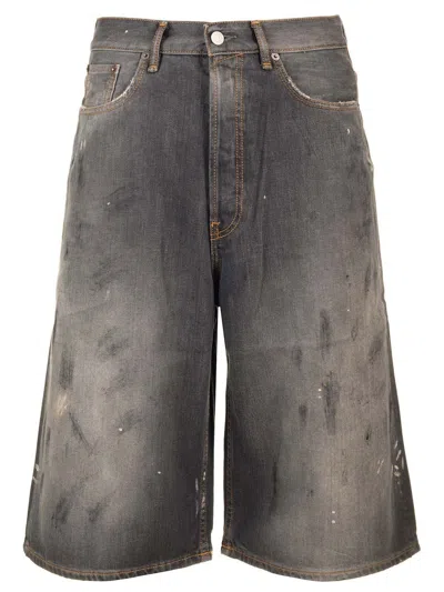 Acne Studios Men Short Jeans In Blue