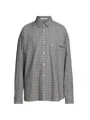 Acne Studios Checked Button-up Shirt In Black
