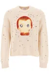 ACNE STUDIOS MEN'S STUDDED PULLOVER WITH ANIMATION FOR SS24