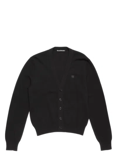 Acne Studios Men Scollo V Cardigan In Black