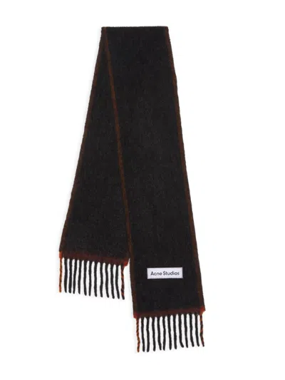 Acne Studios Men's Vally Solid Scarf In Brown