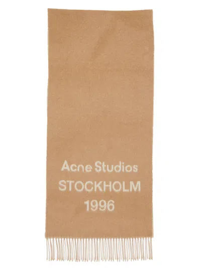 Acne Studios Men's Venus 1996 Wool Scarf In Orange