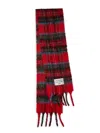 Acne Studios Men's Vikky Check Mohair Scarf In Purple