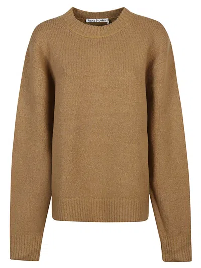 Acne Studios Men Wool Sweatshirt In Brown