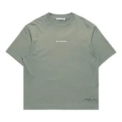 Pre-owned Acne Studios Mended Logo T-shirt 'slate Grey' | Men's Size L
