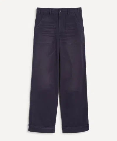 Acne Studios Mens 1981 Trompe-l'oeil Baggy Jeans In Light Blue