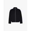 Acne Studios Mens Doverio Zip-front Long-sleeve Wool-felt Jacket Black In Black