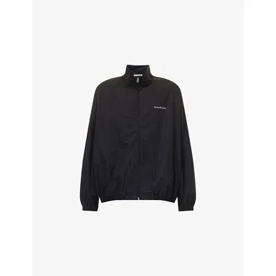 Acne Studios Mens Black Olando High-neck Cotton Jacket