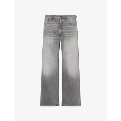 Acne Studios Mens Ash Grey Orlando Straight-leg Denim Jeans In Gray